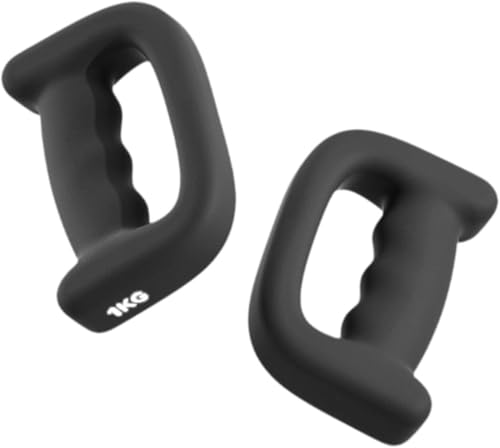 Proberos® One Pair Dumbbell for Women, 1kg, Grip Weights for Beginners, Exercise Punch Dumbbells Handheld Weights for Aerobic Boxing, Cardio Workouts, Arm Toning