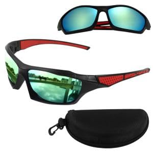 GUSTAVE® High-Quality Sports Polarized Sunglasses For Men - UV Protection, Lightweight Frame, Impact-Resistant, Stylish Eyewear For Outdoor Activities & Casual Wear - Model