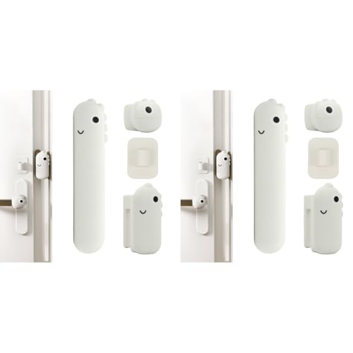 SNOWIE SOFT® Silicone Lever Handle Knob Cover Door Cushion Guard Set of 6PCS Stopper Childproof Finger Pinch Universal Guards