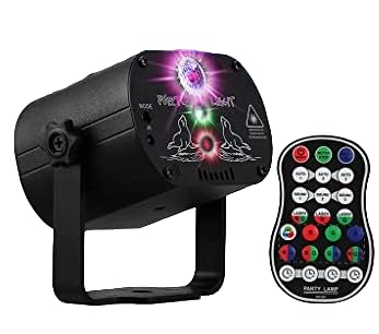 ELEPHANTBOAT  LED DJ Light RGB DJ Light Party Disco Light Fancy Disco Ball Light Remote Control Atmosphere Laser Light DJ Dynamic LED Lights for Home Party USB Disco Ball Light for Dancing Party Prom