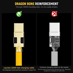 Verilux Type C Cable for Fast Charging 240W 4 in 1 Design with Silicone and Zinc Alloy