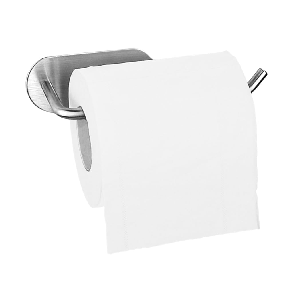 ZIBUYU Tissue Paper Holder for Bathroom and Kitchen featuring 5.98 in Self Adhesive Stainless Steel Design