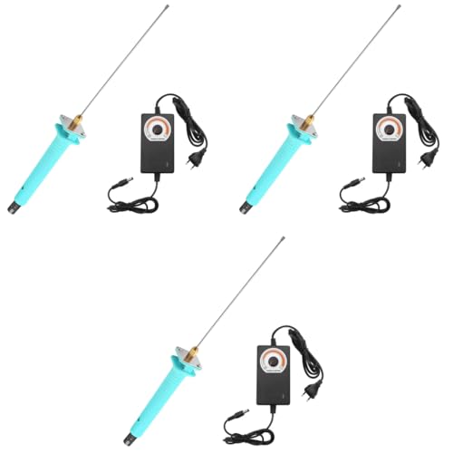 Serplex® 24W Electric Foam Cutter with Switch and Temperature Controller 2mm Diameter Hot Pin Needle Heating Pen Cutting Tool for KT Board Foam Polystyrene Craft 3 PCS