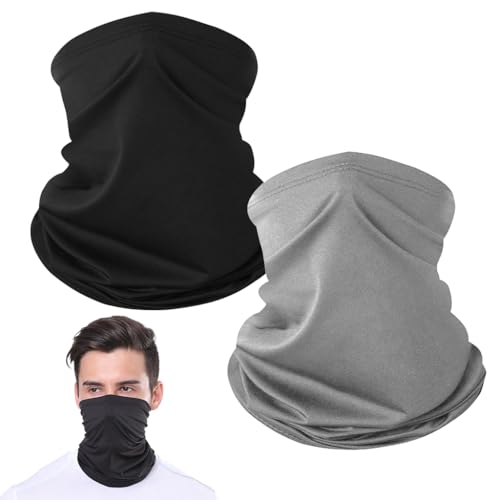 Proberos® 2 Pcs Riding Neck Gaiter Face Mask Windproof UV Protection Face Mask Neck Gaiter Bike Running Outfoot Neck Gaiter Breathable Quick Dry Fashion Sport Neck Gaiters Bandana for Men Women