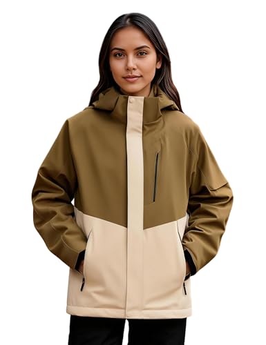 Venzina® Women's Fashion Water-Repellent Jacket, Lightweight Breathable Windbreaker with Reflective Design for Outdoor Hiking and Daily Commute, Purple-L