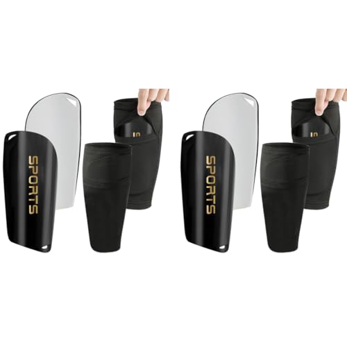 Proberos® Football Sport Shin Guards Set EVA Cushioning Sleeves for Teens Kids Soccer Rugby Hockey M 2PCS