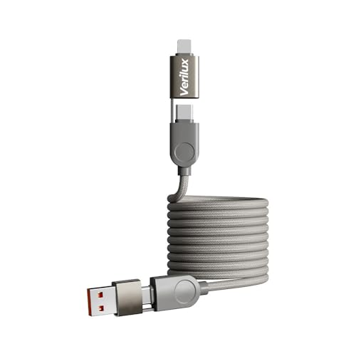 Verilux® PD240W 4 in 1 Type C Cable, 3.94Ft/1.2M Type C