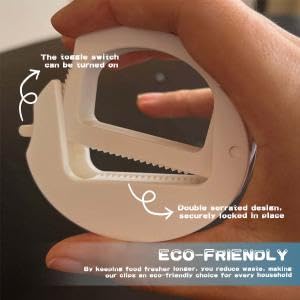 ZIBUYU Food Bag Seal Clips for Snacks and Pantry Use with Push Clip Design Pack of 2