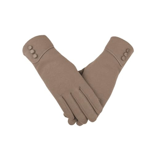 ZIBUYU® 1pair Womens Winter Gloves Fleece Lined