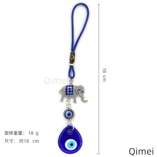 HASTHIP® Evil Eye Car Hanging Ornament Evil Blue Eye Charms for Rear View Mirror Beaded Decor Car Accessories Pendent for Window Door Frame Balcony