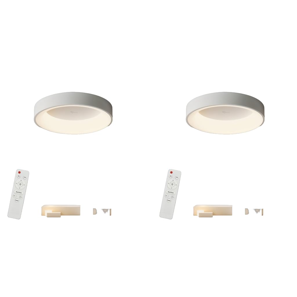 ELEPHANTBOAT LED Ceiling Light for Bedroom featuring 65W Power and 15.75 in Metal Ring | 2PCS