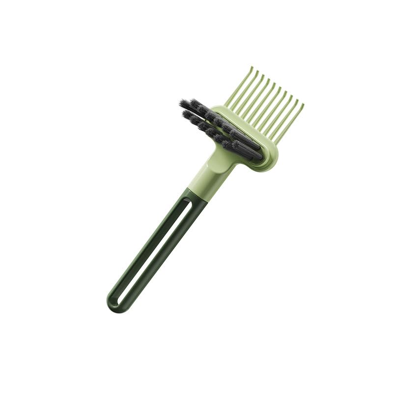 ZIBUYU® 2-In-1 Hair Brush Cleaner and Cleaning Tool - Comb Cleaner for Home and Salon Use - Cleans Hair Faster (Green)
