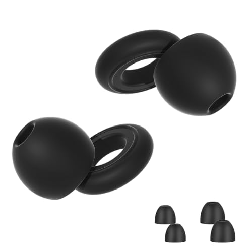 ZIBUYU® Sleeping Ear Plugs with Clear Storage Case Soft Silicone Reusable Ear Plugs with Multi Sized Ear Tips, Ear Plugs for Noise Reduction Ear Plugs for Sleeping, Flight Travel, Concerts