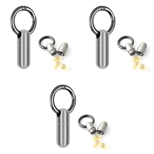 HANNEA® Micro Keychain Pill Holder 3PCS