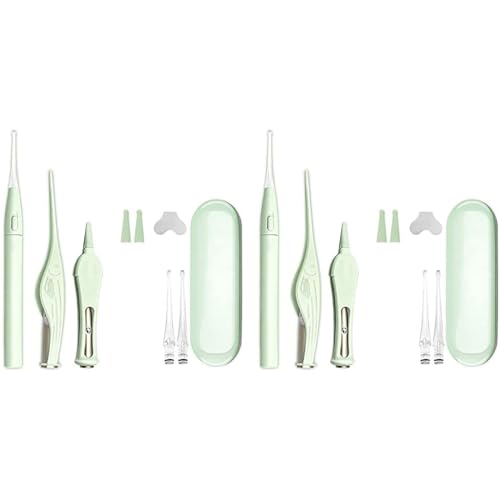 MAYCREATE® 6PCS Ear Cleaner Kit with LED Light for Baby Adult Ear Wax Removal Tools with Spoon Tweezers Caring Gift Set 360 Degree Clean Storage Box Battery Not Included