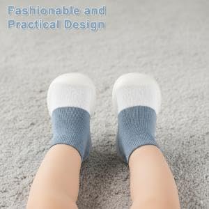 Zibuyu Kids Breathable Walker Shoes with Toe Protection and Cushion Sole | Blue 22-23