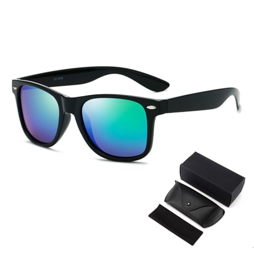 GUSTAVE® Sunglasses for Men Fashion HD Polarized Tinted Sunglasses Square Lens Sunglasses Anti-Glare Driving Sunglasses with Storage Case, Clean Cloth, Birthday Gift for Men