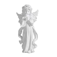 HASTHIP® Praying Girl Angel Statue, Memorial Resin Wings Cherubs Sculpture for Decoration, Living Room, Shelf, Mantel, Home Decor Ornament, Perfect for Gifting, 3.54 * 7.48 Inches