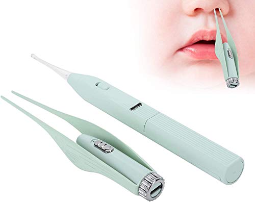 MAYCREATE® 6PCS Ear Cleaner Kit with LED Light for Baby Adult Ear Wax Removal Tools with Spoon Tweezers Caring Gift Set 360 Degree Clean Storage Box Battery Not Included