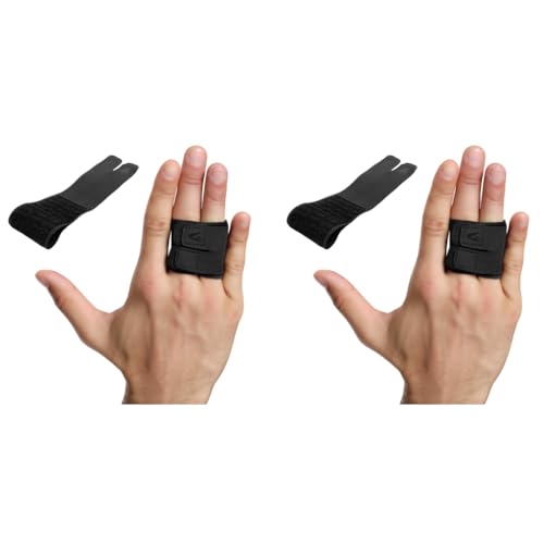 Proberos® Finger Splint for Pain Relief Dual Support Basketball Volleyball Athletes Trigger Fix Straightening Fracture Corrector L 2PCS