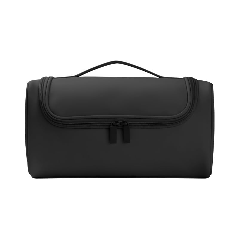 [Second-hand]MAYCREATE@ Travel Storage Bag for Dyson Air wrap Holder Hair Styler Organizer for Airwrap Attachments Portable Storage Bag with Hanging Hook, Black (Bag Only)