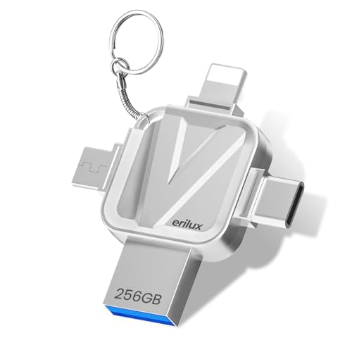 Verilux® 128GB 4-in-1 Flash Drive for Type C Pendrive with Light-ning/USB3.0/Micro/Type-c