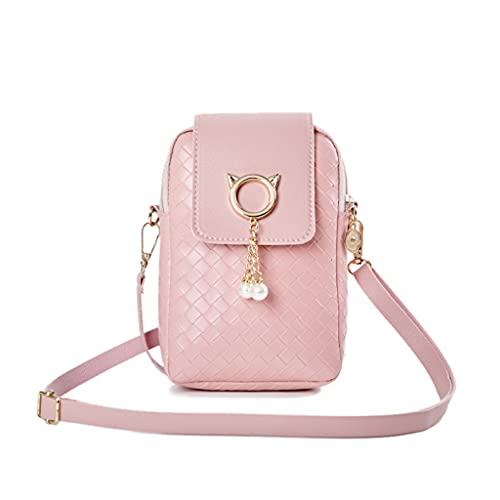 PALAY® Small Cross Body Bag, Multifunction 3 Layer Mini Crossbody Shoulder Bag Phone Purse Armband with Headphone Port for Teens Girls Ladies Women (Multi-color4)