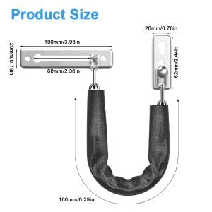 HASTHIP Security Door Chain Lock for Apartments with 6.2 in Chain and Screw Fix Design