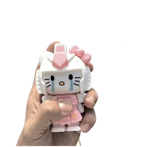 ZIBUYU® Kawaii Keychain Charm, Changing Face Cartoon Pink