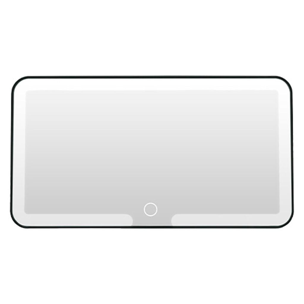 ZIBUYU Car Vanity Mirror for Sun Visor with 3 Color LED Lighting and 9.25x5 in HD Screen | USB Rechargeable