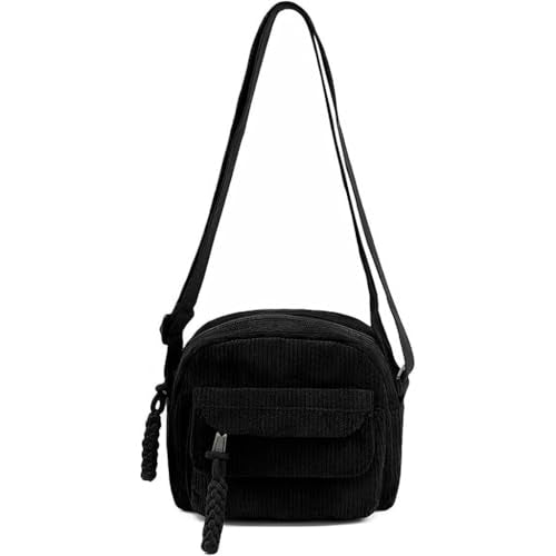 ZIBUYU® Small Cute Corduroy Crossbody Bag Mini