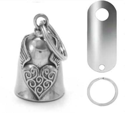 STHIRA® Motorcycle Bells for Bikers, Motorcycle Bell - Lucky Heart Wing