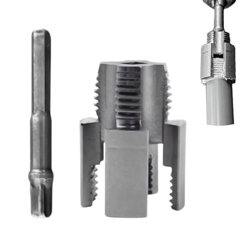 Serplex® Integrated Internal & External Pipe Threading Tool,Pipe Thread Cutting Tool for Electric Drill,Screw Extractor Damaged Water Removal With Valve Faucet for Plumbing Repairs