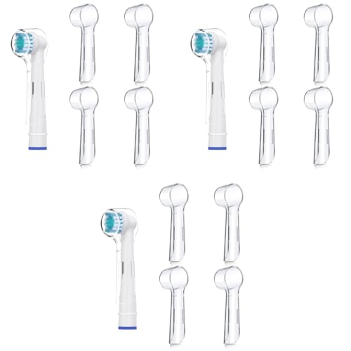 HANNEA® 12PCS Toothbrush Covers for Oral B iO Replacement Heads Caps Compatible with Pro1000 Electric Toothbrushes Protection Travel Home Case Only