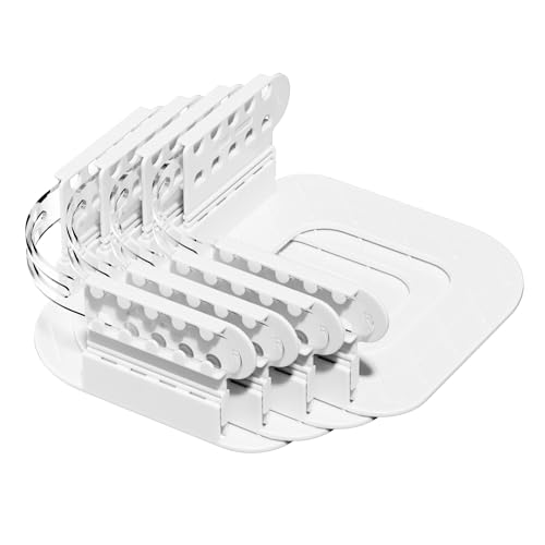 HASTHIP® Bed Sheet Holder Straps Fit for All Mattress Types, Easy Installation Sheet Clips, Stay (4pcs, White)