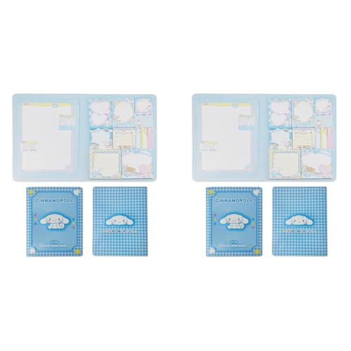 HASTHIP® 330 Sheets Kawaii Sticky Notes Set Cute Cinnamoroll Themed Cartoon with Lined Letter Papers 8 Packs 3 Tabs for Scrapbooking School Office Supplies 660PCS