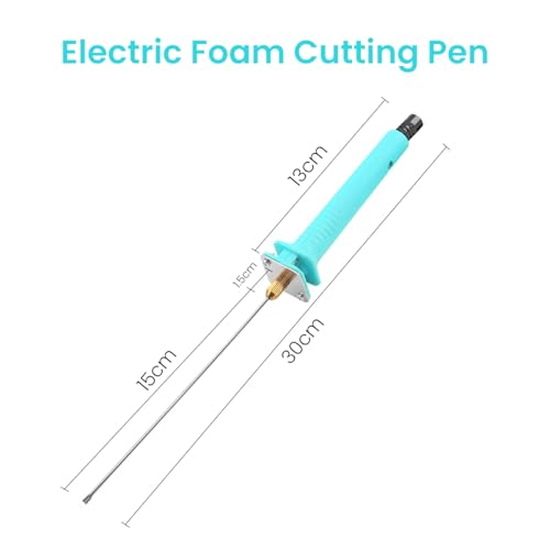 Serplex® 24W Electric Foam Cutter with Switch and Temperature Controller 2mm Diameter Hot Pin Needle Heating Pen Cutting Tool for KT Board Foam Polystyrene Craft 3 PCS