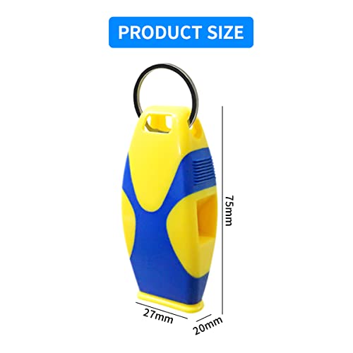 Proberos® Whistle for Sports Coach with Lanyard Professional High Sound Hyper Referee Coaches Life Guard Self Defense Survival 3 PCS