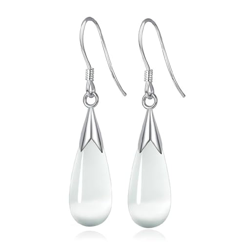 ZIBUYU® Drop earrings with teardrop-shaped embellishments