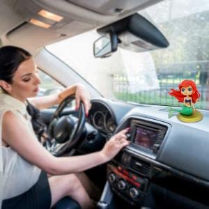 HASTHIP Mermaid Desk Decor for Fairy Garden and Cake Topper featuring 4.7 in PVC Doll | Cute Gift