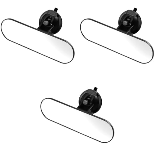 Proberos® Rear View Mirror for Driving Test Learner Instructor With Suction Cup Universal Interior Rearview for Car SUV CRV Trucks 220 X 65Mm 3PCS