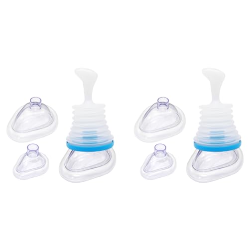 HANNEA® Choking Rescue Device Anti Choking for Kids and Adults Portable Emergency Airway Suction Home Travel Blue 2 PCS