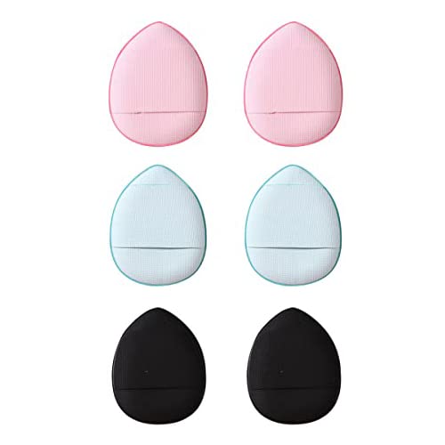 MAYCREATE® 6Pcs Makeup Powder Puff for Women Beauty Blender Makeup Sponges Mini Finger Puff, Concealer Brush Alternatives, Makeup Blender for Nose Around, Freckles, Eye Bags (Multi)