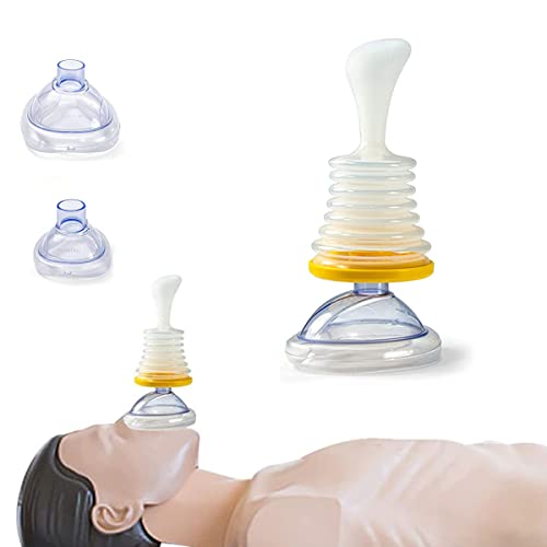 HANNEA® Choking Rescue Device, Portable Airway Suction Device, Professional Emergency Device for Choking Anti Choking Device for Baby, Toddler, Elderly, Emergency First Aid Accessories, Yellow