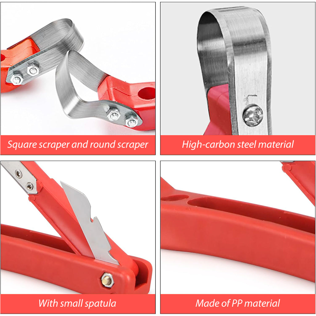HASTHIP 2Pcs Tree Draw Debarking Spud Folding Dual End Debarking Tool with Cutter Manganese Steel 3 in 1 Bark Removal Tool