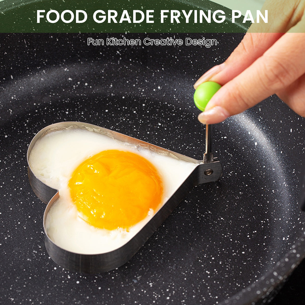 Supvox 5Pcs Stainless Steel Kitchen Knife - Chef Knife, Meat Cleaver, Fruit Cutter, Peeler and Stainless Steel Egg Fryer, Animal Forest Themed Printed Kitchen Supplies, Kitchen Tools for Cooking