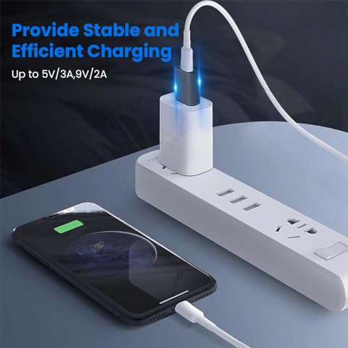 Verilux® USB C to USB Adapter Type 3.1 10Gbps Speedy Data Transfer 20W Fast Charging Compatible with MagSafe Charger iMac MacBook Pro Laptops PC Computers and More 3 PCS