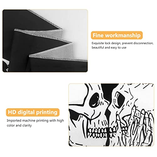 HASTHIP® UV Luminous Skull Tapestry Reactive Glow in The Dark Kissing Lovers Skeleton Wall Art for Bedroom Living Room Hanging Decor 51inch x 59inch Polyester 2PCS
