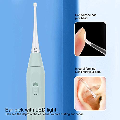 MAYCREATE® 6PCS Ear Cleaner Kit with LED Light for Baby Adult Ear Wax Removal Tools with Spoon Tweezers Caring Gift Set 360 Degree Clean Storage Box Battery Not Included