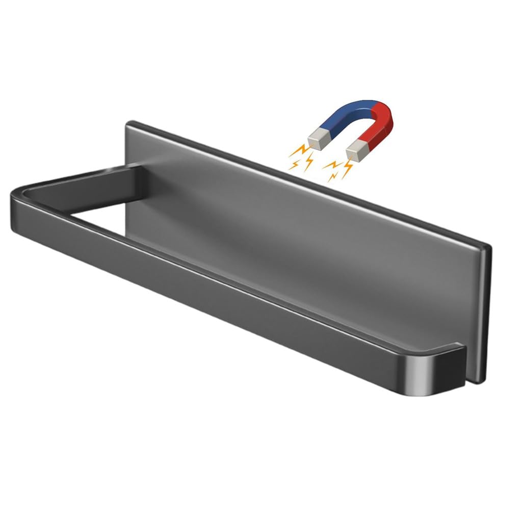 Supvox Magnetic Tissue Paper Holder for Kitchen with Strong Magnet & 6 in Roll Fit | Space Saving Rack for Fridge or RV